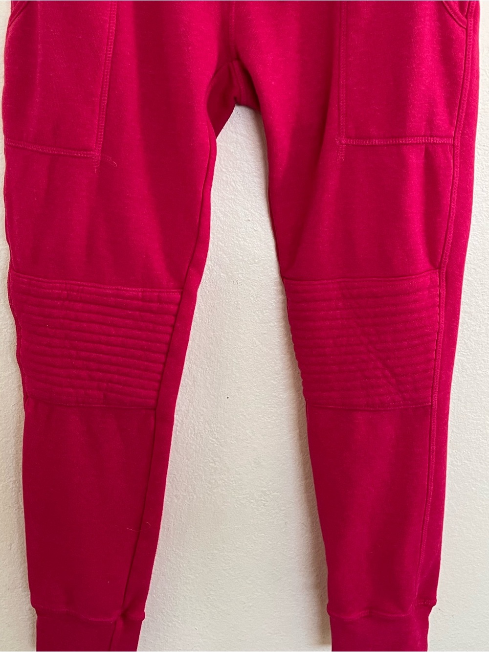 Aviator Nation Moto Drawstring Joggers Dark Pink Size Small - Picture 5 of 10